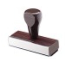 3/4&quot; Height Rubber Hand Stamps
